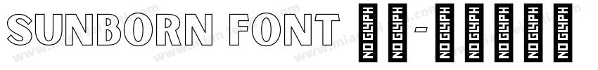 Sunborn font 字体字体转换